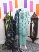 Pure Lawn Stuff Table Print & Embroidery Design 3 Pieces