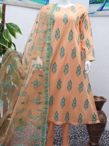 Pure Lawn Stuff Table Print Design 3 Pieces