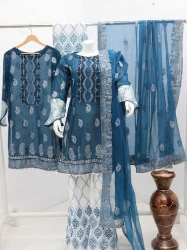 Pure Lawn Stuff Table Print Design 3 Pieces