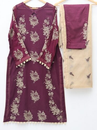 Pure Lawn Stuff Table Print Design 3 Pieces