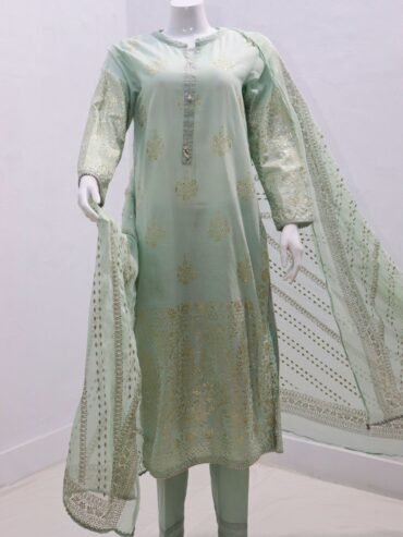 Pure Lawn Stuff Table Print Design 3 Pieces