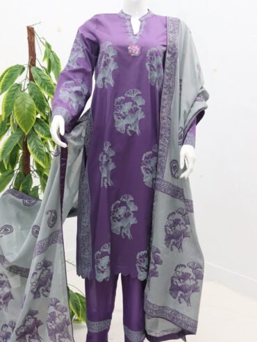 Pure Lawn Stuff Table Print Design 3 Pieces