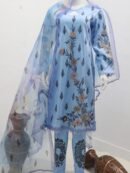 Pure Lawn Stuff Table Print & Embroidery Design 3 Pieces