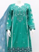 Pure Lawn Stuff Block Print Embroidery Design 3 Piece