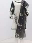 Pure Tissue fabric Emboridery Design 3 Piece Suit