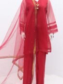 Pure Tissue Fabric Plates Design 3 Piece Suit